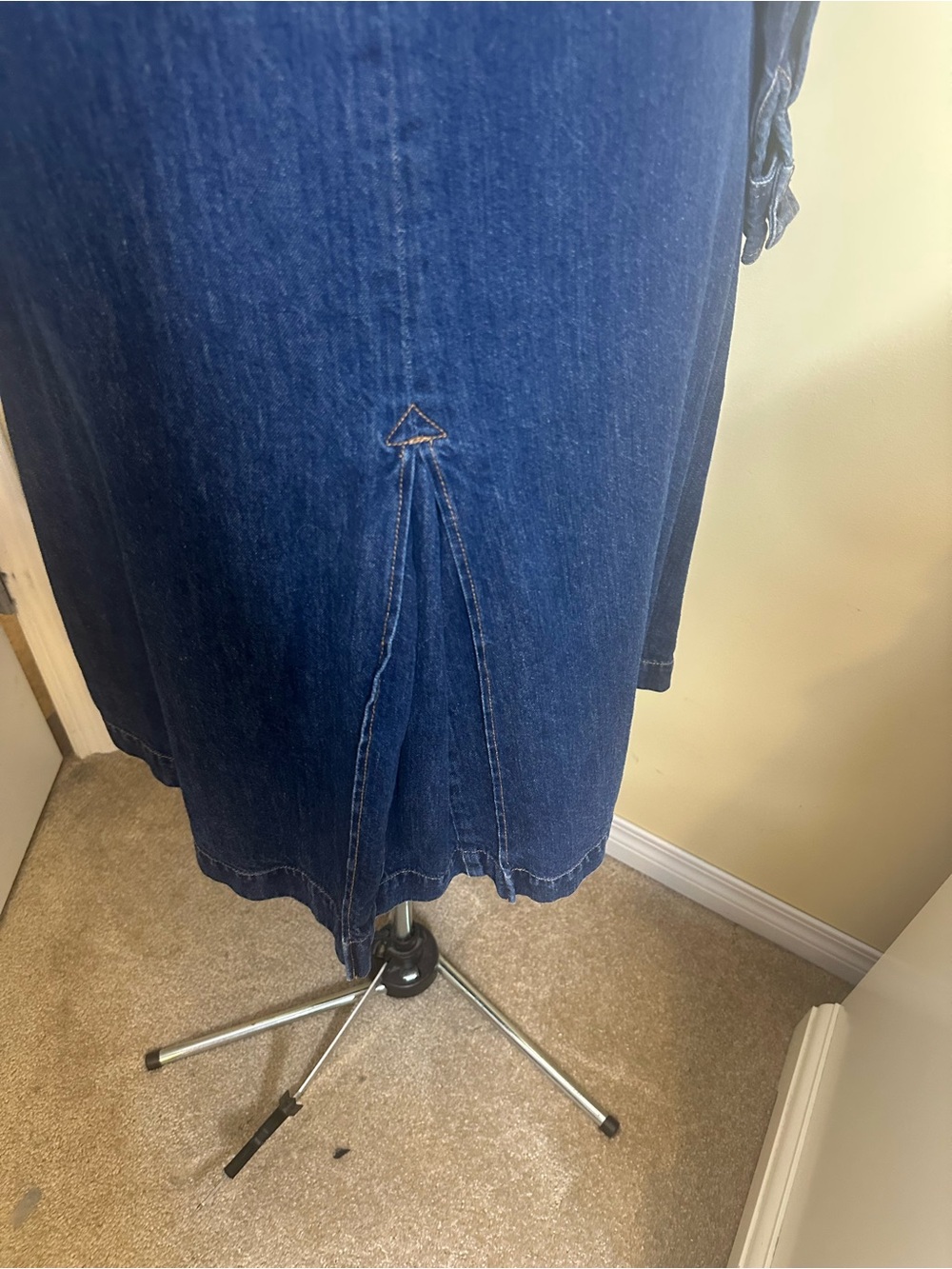 Gap vintage Denim Button-Front Shirt Dress  shirt dress size 12 - Picture 10 of 15